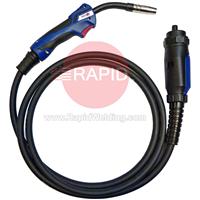 0020709 Binzel MB15 Evo Mig Torch with 3M Cable and Euro Connection.