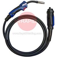 0020711 Binzel MB15 Evo Mig Torch with 5M Cable and Euro Connection