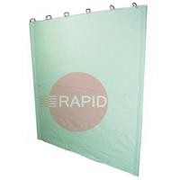 060272 6 X 4 Ft Green Canvas Curtain Fr Dipped ( Frame Is Extra )