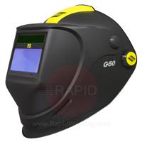 0700000438 ESAB G50 Flip-up Weld & Grind Helmet with Shade 9-13 Auto Darkening Filter