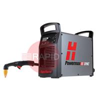 087196 Hypertherm Powermax 85 SYNC Plasma Cutter with 75° 7.6m Hand Torch, 400v CE
