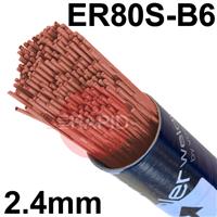 10621 Bohler CM 5-IG Steel Tig Wire, 2.4mm Diameter x 1000mm Cut Length - AWS A5.28 ER80S-B6. 5.0kg Pack