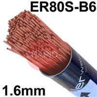 10932 Bohler CM 5-IG Steel Tig Wire, 1.6mm Diameter x 1000mm Cut Length - AWS A5.28 ER80S-B6. 5.0kg Pack