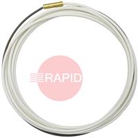 124D044 Binzel Abimig 455 White PVC Coated Liner for Hard Wire, 1.4mm - 1.6mm (4m)