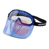 21000 Jackson GPL500 Anti-Fog Goggles, with Flip-Up Detachable Polycarbonate Face Shield - Clear