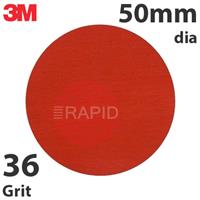 3M-89689 3M 787C Fibre Disc, 50mm Diameter, 36+ Grit, Box of 50
