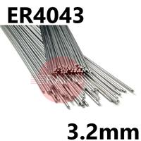 40433225 4043 (NG21) Aluminium Tig Wire, 3.2mm Diameter x 1000mm Cut Lengths - AWS 5.10 ER4043. 2.5kg Pack