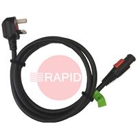 43,0004,5664 Fronius - TransPocket 230v Power Cable with 3 Pin 13 Amp UK Mains Plug