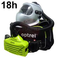 4530.050 Optrel Crystal 2.0 Silver Auto Darkening Welding Helmet and E3000X 18 Hours PAPR System, Ready to Weld Package