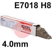 599220-1 Lincoln Electric 7018 Low Hydrogen Electrodes 4.0mm Diameter x 450mm Long. 17.4kg Carton (3 x 5.8kg 85 Rod Packs) E7018 H8