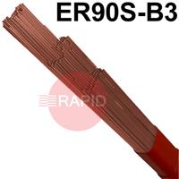 60024 Lincoln LNT 20 Steel TIG Wire, 1000mm Cut Lengths - AWS A5.28 ER90S-B3, 5Kg Pack