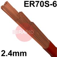 604221 Lincoln Electric LNT 26, 2.4mm TIG Wire, 5Kg Packet, ER70S-6