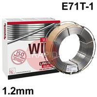 71M-H-12 Lincoln Electric OUTERSHIELD 71 M-H, 1.2mm Gas-Shielded Flux Cored MIG Wire, E71T-1-JH4