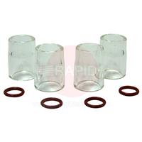 8PRO4 Furick No.8 Pro Pyrex Cup Kit (4x Cups & 4 O-Rings)