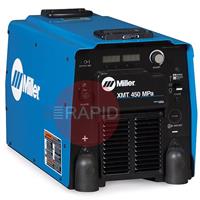 907468WP Miller XMT 450 MPa Water-Cooled MIG Welder Package with S-74 MPa Wire Feeder & 10m Interconnection Cable - 400V, 3ph