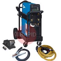 907514008WPTR Miller Dynasty 280 DX AC/DC Water Cooled Tig Welder Package with Trolley, CK 230 4m & Wireless Foot Pedal, 208 - 480 VAC