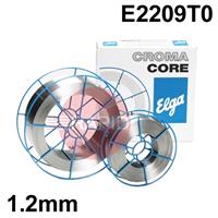 95761012 Elga Cromacore DW 329A, 1.2mm Stainless Flux Cored MIG Wire, 12.5Kg Reel, E2209T0-4/-1