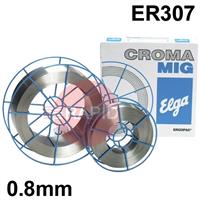 98242008 Elga Cromamig 307 Si 0.8mm Stainless MIG Wire, 15Kg Reel