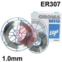 98242010 Elga Cromamig 307 Si 1mm Stainless MIG Wire, 15Kg Reel