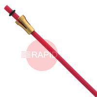 AL-10-12-RD-SP Lincoln 1.0-1.2mm Aluminium Wire Liner w/ Copper Spiral End (Red)