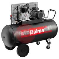 BA2-100BP Balma Belt Driven Portable Compressor - 230V, 2HP, 100LT, 9.1 CFM