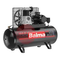 BA75-270BS3 Balma Belt Driven Static Compressor - 400V, 7.5HP, 270LT, 29.2 CFM