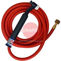 CK-CK2612RSFFX CK26 Flex Head Gas Cooled 200 Amp TIG Torch with 1pc 4m Superflex Cable, 3/8