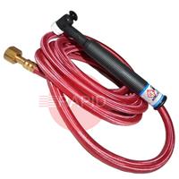 CK-TL2112HSFRG CK Trimline TL210 Gas Cooled 200amp Tig Torch, with 3.8m Superflex Cable, 3/8