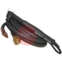 CK-Trimline-210Rigd2 CK TrimLine TL 210 Gas Cooled 200 Amp TIG Torch, with 2 Piece Superflex Cable, 3/8