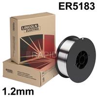 ED701758 Lincoln Superglaze 5183 Aluminium MIG Wire, 1.2mm Diameter, 7Kg Reel BS300