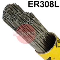 ESAB-T308L ESAB OK Tigrod 308L Stainless Steel TIG Wire, 1000mm Cut Lengths - AWS A5.9 ER308L. 5Kg Pack