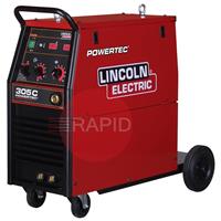 K14056-4 Lincoln Powertec 305C MIG Welder Power Source with 4-Roll Drive System - 400v, 3ph