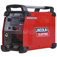 K14099-1 Lincoln Speedtec 200C MIG Power Source, 230v Comes with 5m Earth Cable & Gas Hose (No Torch)