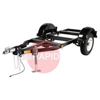 K2636-1 Lincoln Medium Two Wheel Site Trailer with Duo-Hitch
