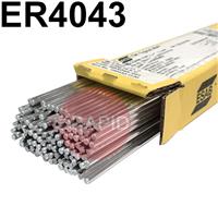 P180416R120 ESAB OK Tigrod 4043 Aluminium TIG Wire, AWS A5.10 R4043. 2.5Kg Pack