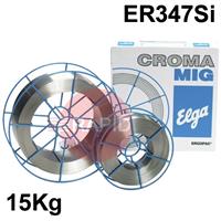P98222010 Elga Cromamig 347Si, Stainless MIG Wire, 15Kg Reel, ER347Si