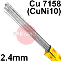 RT792450 SIFAlloy No 79 Special Alloy Tig Wire, 2.4mm Diameter x 1000mm Cut Lengths - ISO 24373: Cu7158 (CuNi10). 5.0kg Pack