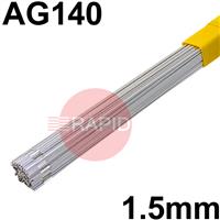RX401500 SIF SILVER SOLDER No 40, 1.5mm TIG Wire, 1Kg Pack - EN ISO: 17672 AG 140