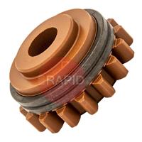 W001049 Kemppi Drive Roll . 1.4mm V Groove. Brown