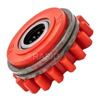 W001058 Kemppi Compressing Feed Roll. 1.0mm Knurled  Red