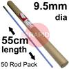 42-049-005 3/8" Flux Coated Slice Electrodes 18" Long. Box of 50