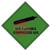 GREENSIGN COMPRESSED GAS VAN STICKER 100 x 100mm