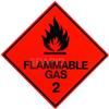 REDSIGN FLAMMABLE GAS VAN STICKER 100 x 100mm