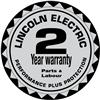 WARRANTYL2  Lincoln Electric 2 Year Parts & Labour Warranty