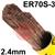 5004.073  ESAB OK Tigrod 12.60 2.4mm TIG Wire, 5Kg Pack. ER70S-3