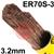 44491711  ESAB OK Tigrod 12.60 3.2mm TIG Wire, 5Kg Pack. ER70S-3