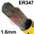 162116R150  ESAB OK Tigrod 347 Stainless TIG Wire, 1.6mm Diameter 5Kg Pack, ER347