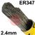 162124R150  ESAB OK Tigrod 347 Stainless TIG Wire, 2.4mm Diameter 5Kg Pack, ER347