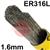 LINCOLN-EDU-MIG  Esab OK Tigrod 316L Stainless Steel Tig Wire, 1.6mm Diameter x 1000mm Cut Lengths - AWS A5.9 ER316L. 5.0kg Pack