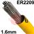 168616R150  Esab OK Tigrod 2209 Duplex Tig Wire, 1.6mm Diameter x 1000mm Cut Lengths - AWS A5.9: ER2209. 5.0kg Pack